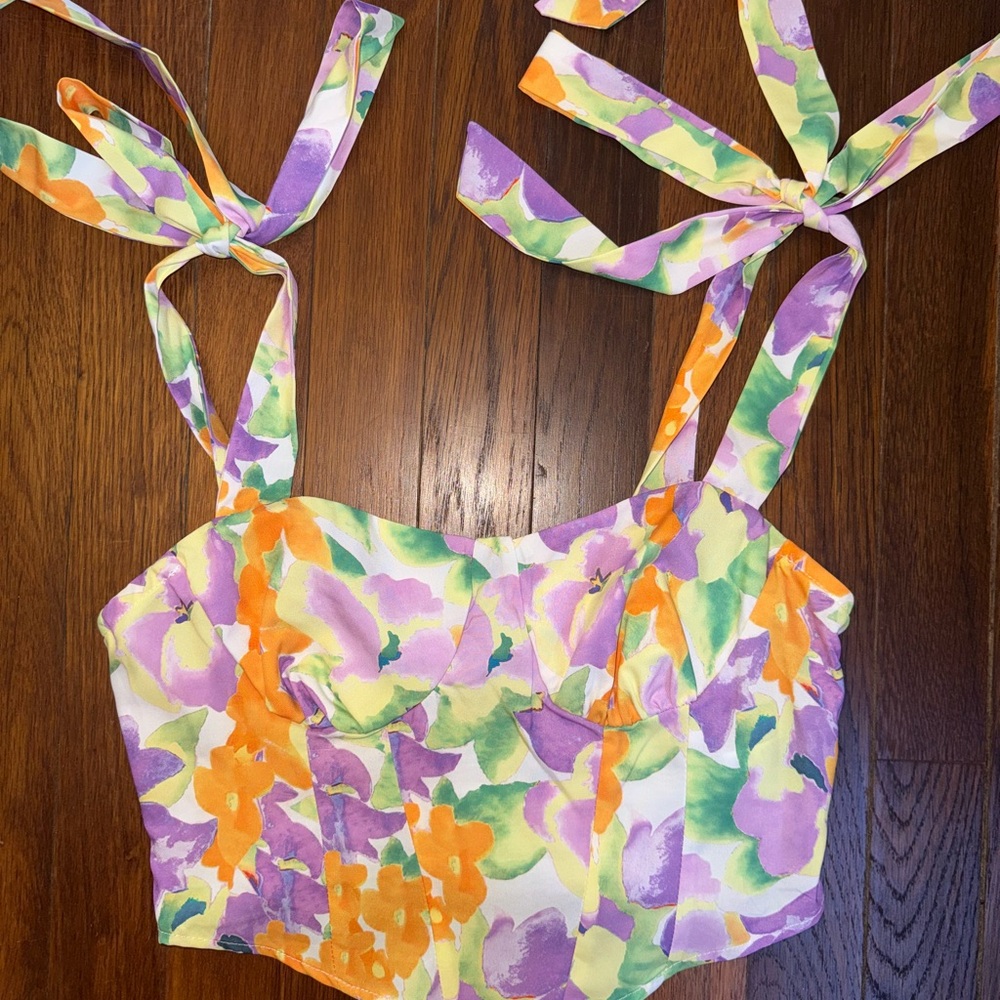 Floral Multicolor Women's Top